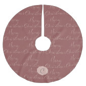 Cameo Roze Vrolijk Kerstbericht Kerstboom Rok (Voorkant)