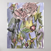 Cameo Rozen Wintertuin Bloemen Schilderij
