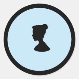 Cameo-sticker Ronde Sticker