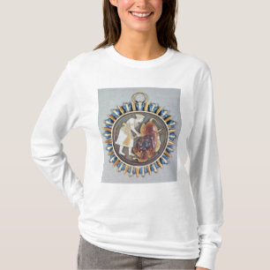 Cameo toont keizer Shah Jahan die leeuw vermoordt T-shirt