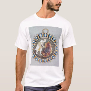 Cameo toont keizer Shah Jahan die leeuw vermoordt T-shirt