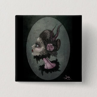 cameo vierkante button 5,1 cm