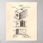 Camera 1988 Patent Art Old Peper Poster (Voorkant)