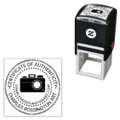 Camera #2 “Certificaat van Echtheid” Naam URL Zelfinktende Stempel (In situ)