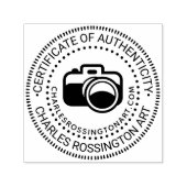 Camera #3 “Certificate of Authenticity” Name URL Zelfinktende Stempel (Design)