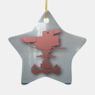 Camera-actie lamplicht keramisch ornament