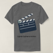 Camera-actie lamplicht t-shirt (Design voorkant)
