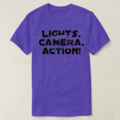 Camera-actie lamplicht t-shirt (Design voorkant)