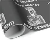 Camera Addiction Snap op elk moment Cadeaupapier (Rol Hoek)