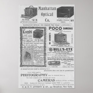 Camera-advertenties Poster