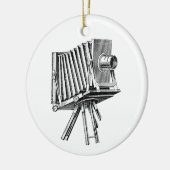  camera - Antiek camera's Fotografie zwart Keramisch Ornament (Links)