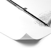  camera - Antiek camera's Fotografie zwart Poster (Hoek)