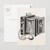  camera - Antiek fotografie Briefkaart (Voorkant / Achterkant)
