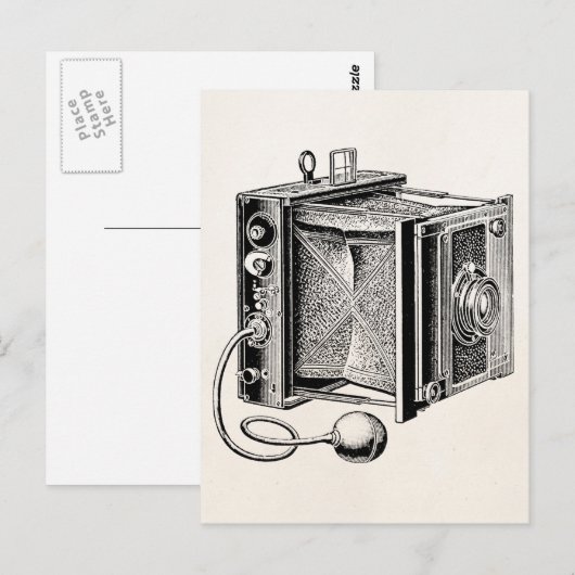  camera - Antiek fotografie Briefkaart (Voorkant / Achterkant)