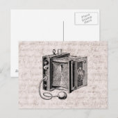  camera - Antiek fotografie Briefkaart (Voorkant / Achterkant)