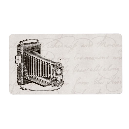 camera - Antiek fotografie - Retro Etiket (Voorkant)
