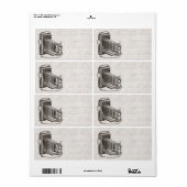 camera - Antiek fotografie - Retro Etiket (Full Sheet)