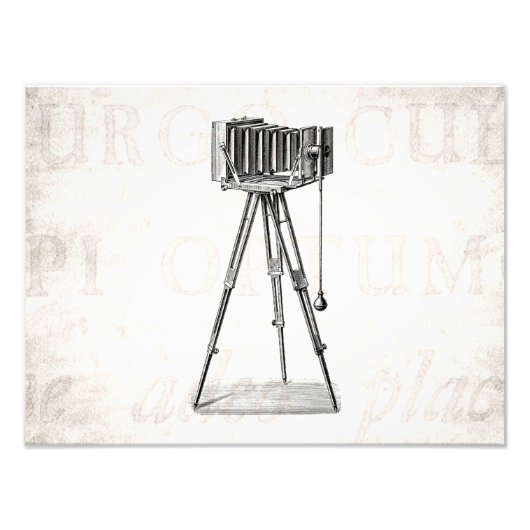 camera - Antiek fotografie - Retro Foto Afdruk (Voorkant)