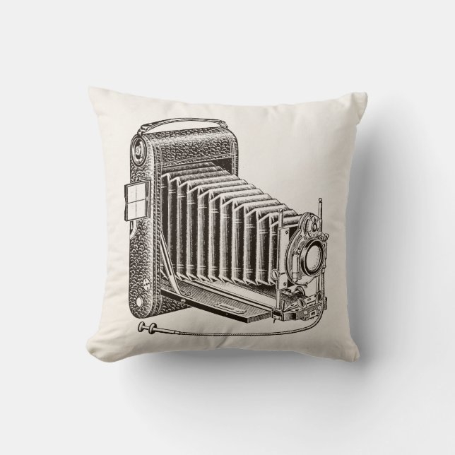  camera - Antiek fotografie - Retro Kussen (Voorkant)