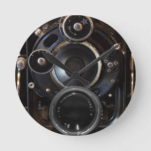 camera antiek fotografie ronde klok