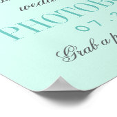  camera Aqua Weduwschap Fotobord Poster (Hoek)