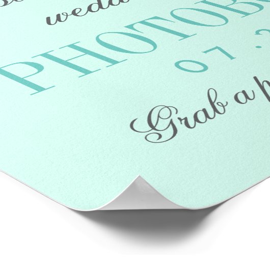  camera Aqua Weduwschap Fotobord Poster (Hoek)