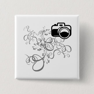 Camera Art. Vierkante Button 5,1 Cm
