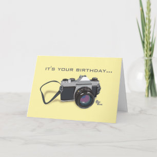 Camera Birthday-kaart Kaart