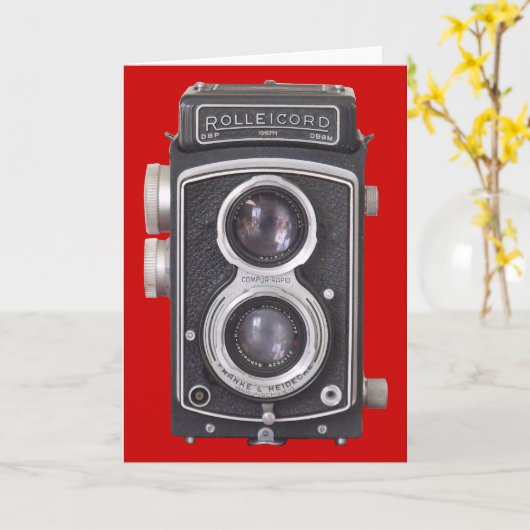  camera blanco kaart (Gele Bloem)