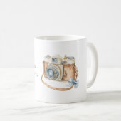 Camera Blauwe Strik Koffiemok (Voorkant rechts)