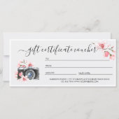  Camera & Bloemen Fotografie Cadeaubon (Achterkant)