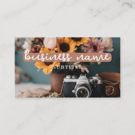 Camera + Bloemen Visitekaartje