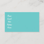 Camera Blue Retro Photography Film Illustration Visitekaartje (Achterkant)