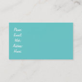 Camera Blue Retro Photography Film Illustration Visitekaartje (Achterkant)