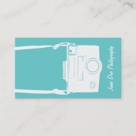 Camera Blue Retro Photography Film Illustration Visitekaartje