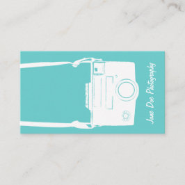 Camera Blue Retro Photography Film Illustration Visitekaartje