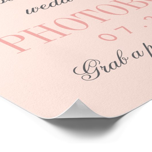 camera Blush Weddenschap Poster (Hoek)