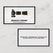 Camera Body and Lens Equipment Visitekaartje (Voorkant / Achterkant)