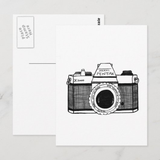 camera briefkaart (Voorkant / Achterkant)