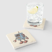 Camera Buddy Marble Onderzetter (Zijkant)