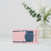 Camera Business, Roze Fotografie Antiek Film Visitekaartje (Staand voorkant)
