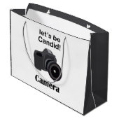 Camera Candid Photographer Groot Cadeauzakje (Achterkant Gekanteld)