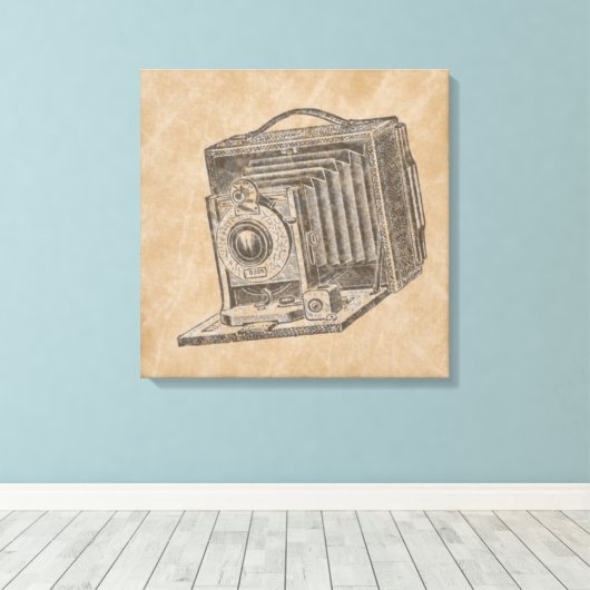 camera canvas afdruk (Insitu (Houten vloer))