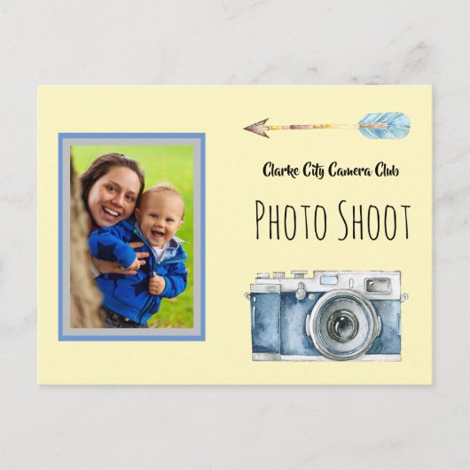 Camera Club Photo Shoot met Afbeelding Briefkaart (Voorkant)