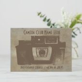 Camera Club  uitnodigingen (Staand voorkant)