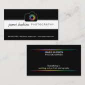 Camera Colorful Shutter-fotografie Visitekaartje (Voorkant / Achterkant)