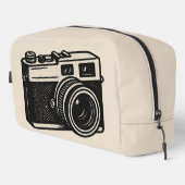 Camera Cosmetische Tas – Retro Travel Toiletr (Rechterhoek)