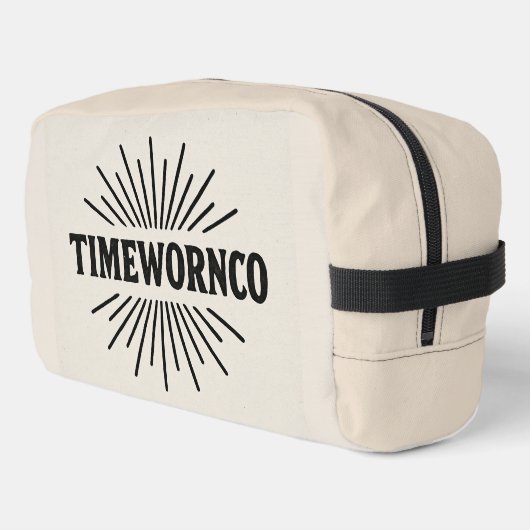 Camera Cosmetische Tas – Retro Travel Toiletr (Linkerhoek)