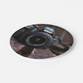 Camera die wordt verondersteld, een Afbeelding van Papieren Bordje (Gekanteld)