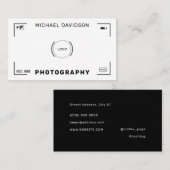 Camera doel stijl visitekaartje (Voorkant / Achterkant)